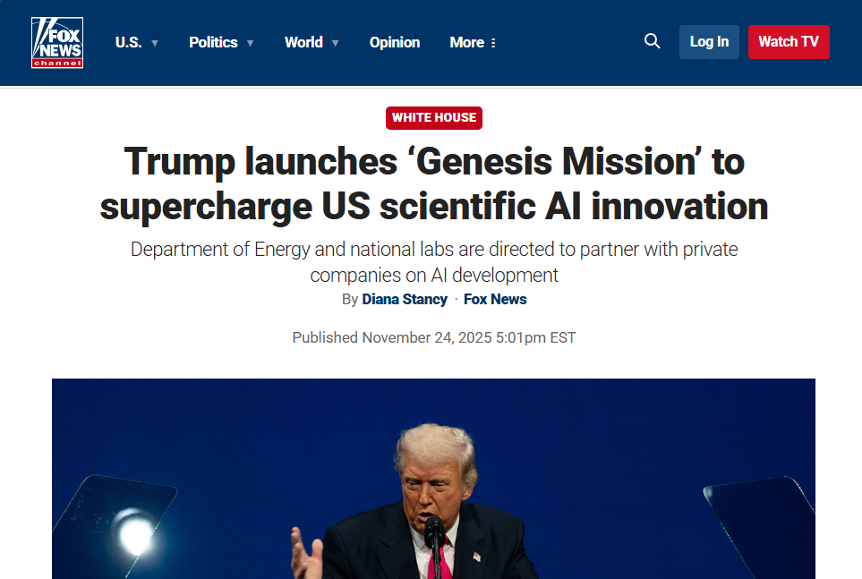 Trump Launches Genesis Mission